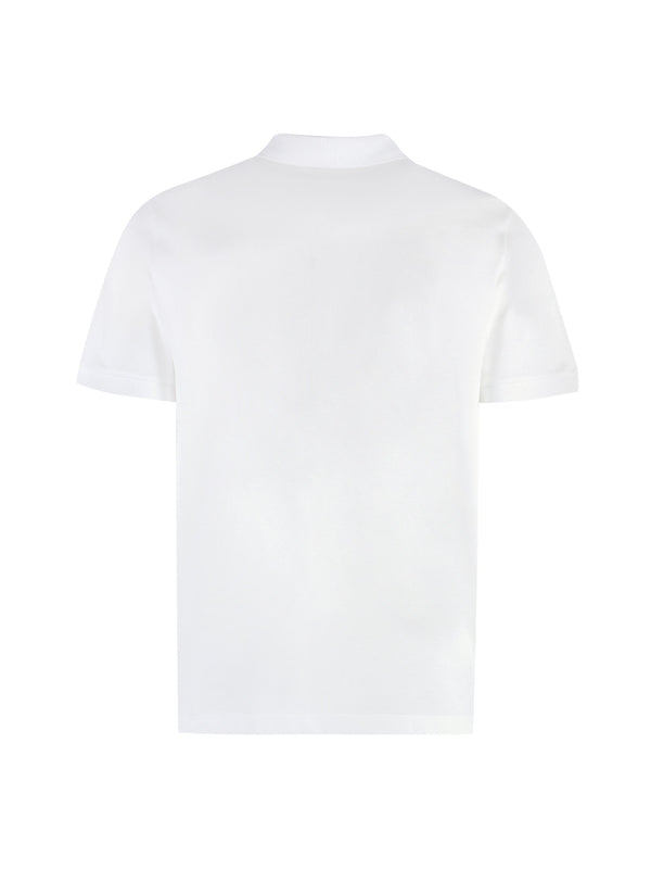 White Cotton Polo Shirt