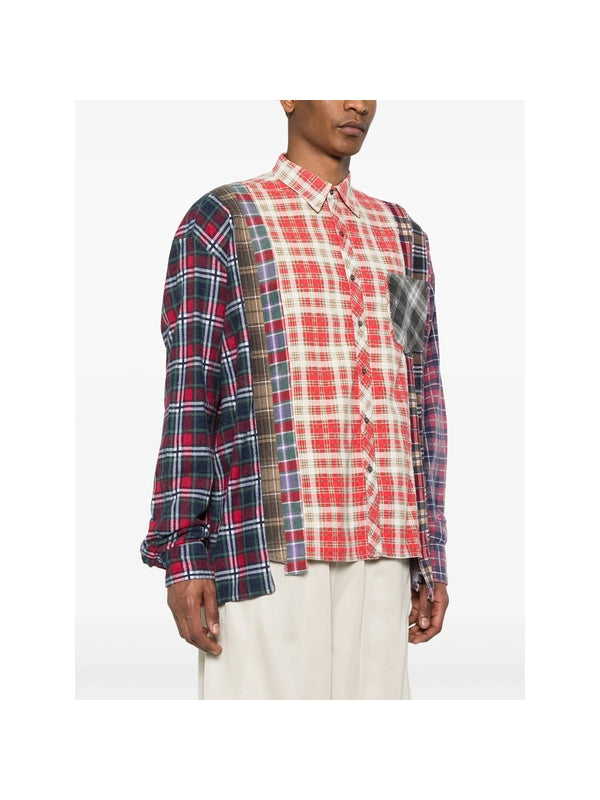Panel Check Pattern Shirt