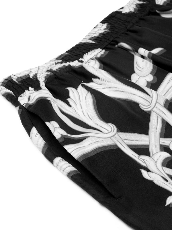 ACANTHUS Printing Silk Shorts