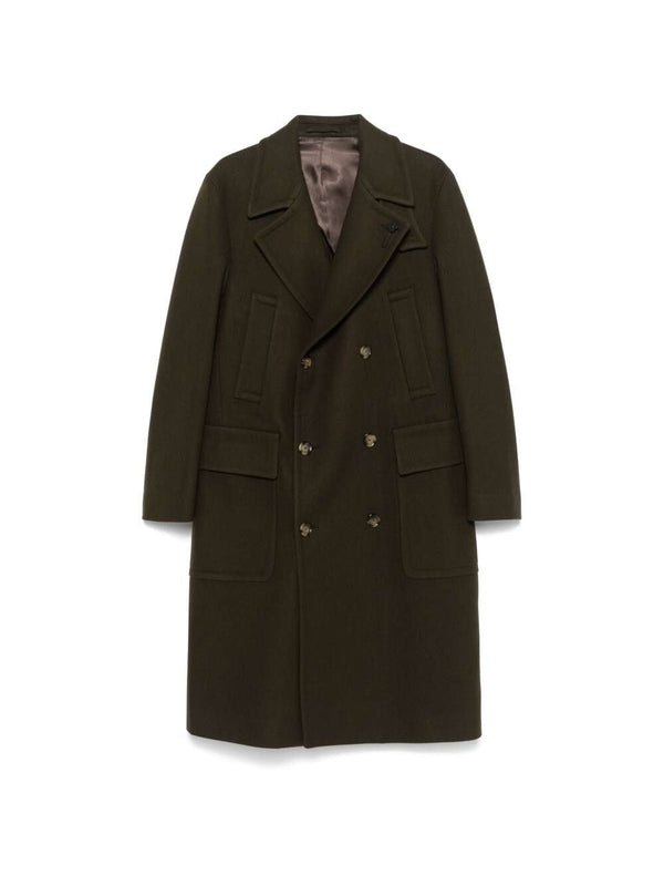 Boutonniere Double Wool Coat