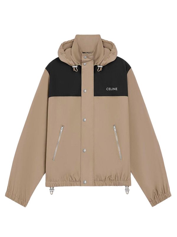 Celine Beige Hoodie Jacket