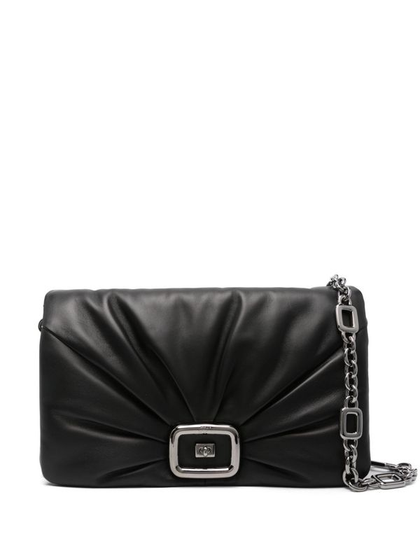 Vive Shock
  Leather Large Chain Clutch Bag