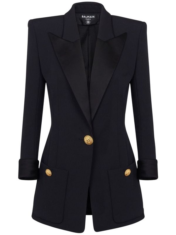 BALMAIN - Single Breasted Wool Tailored
  Jacket - Jente