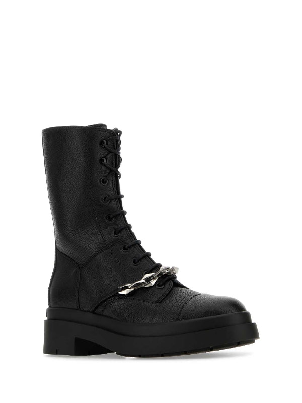 BOOTS NARIFLATAUQ BLAANT Black Lace-Up Boots