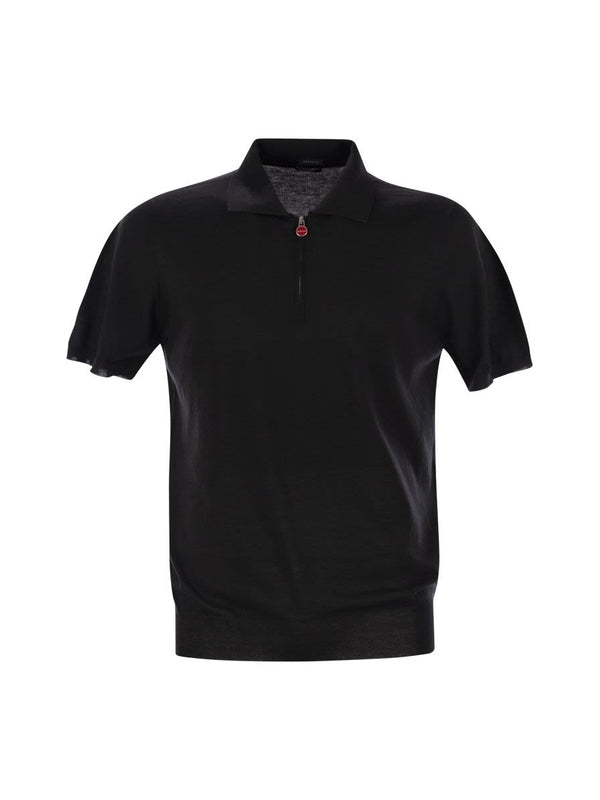 Logo Half-Zip Cotton Polo Shirt