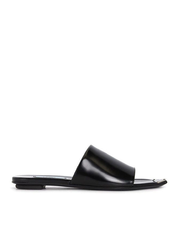 Prada Black Slides