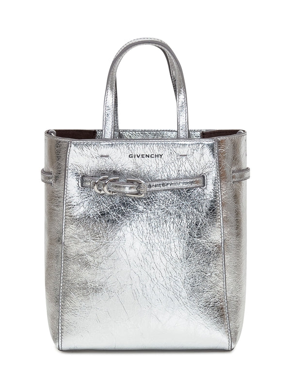 Voyou Metallic Leather Mini Tote Bag