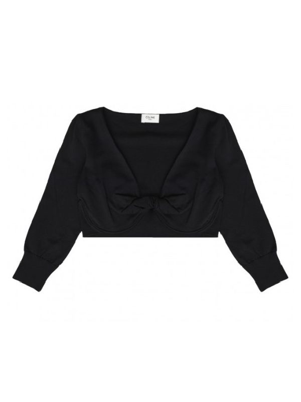 Drape Crop Silk Knit