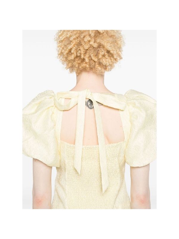 Jacquard Cutout Detail Blouse