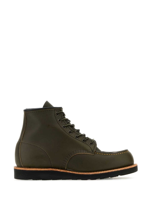 Red Wing Khaki Lace-Up Boots