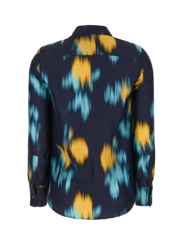 Allover Printing Silk Shirt