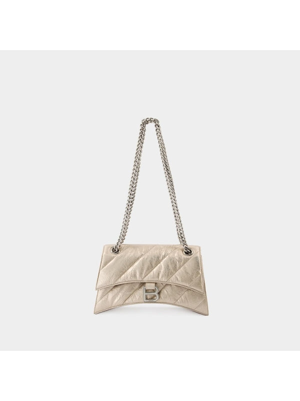 Balenciaga Crush Small Beige Crossbody & Shoulder Bags