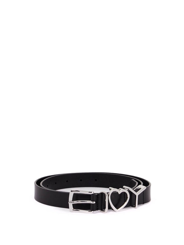 Y/PROJECT - Heart Buckle Leather Belt - Jente