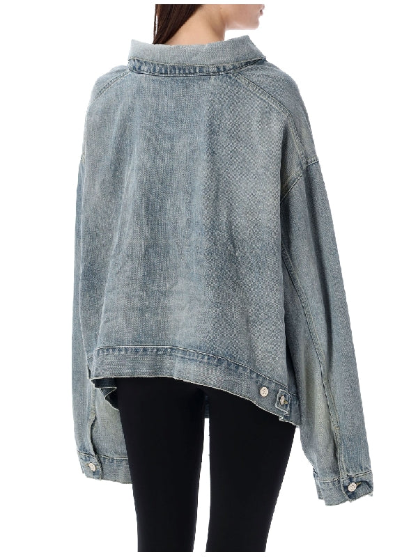 Off Shoulder Denim Jacket