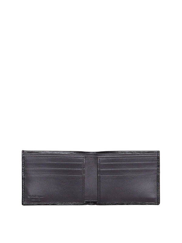 Hammered Calfskin Gancini Bifold Wallet