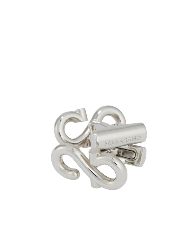 Ferragamo Silver Cufflinks