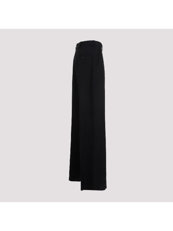Wide Tailored Wool Pants
