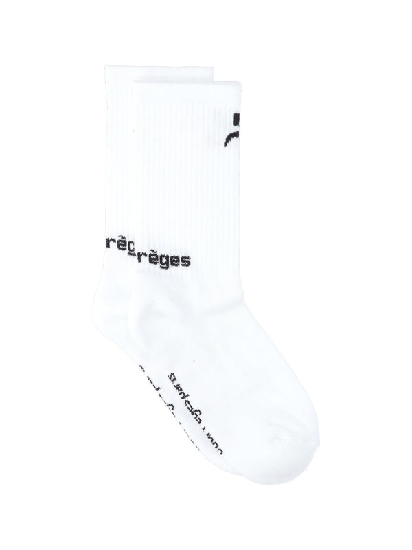 Logo Rib Cotton Socks