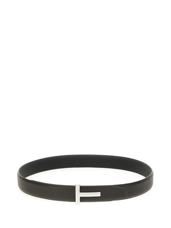 Tom Ford Black Leather Belts