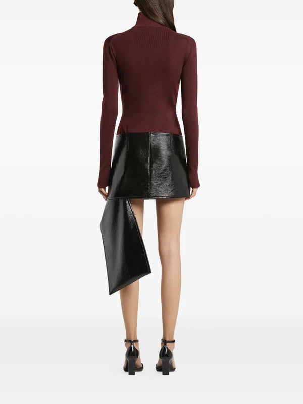 Courrèges Burgundy Knitted