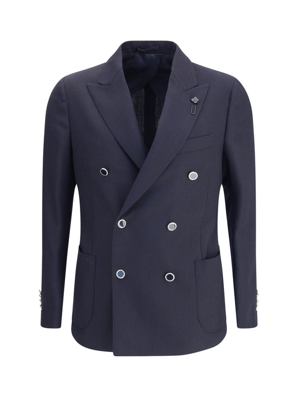 Lardini Navy Tailored Jackets