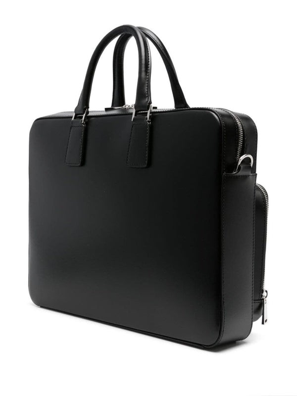 Logo Leather Briefcase