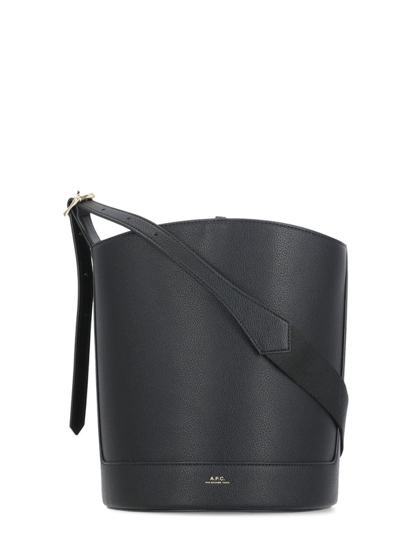 Ana Logo Detail Leather Shoulder Bag