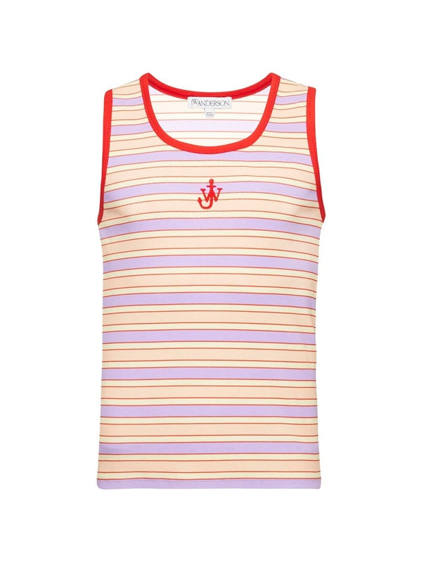 Anchor Logo Stripe Tank Top