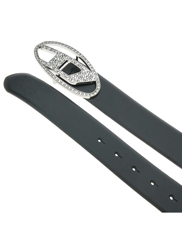 B 1dr Strass Leather Belt