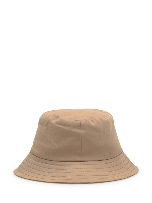 Heart Logo Embroidery Cotton Bucket Hat