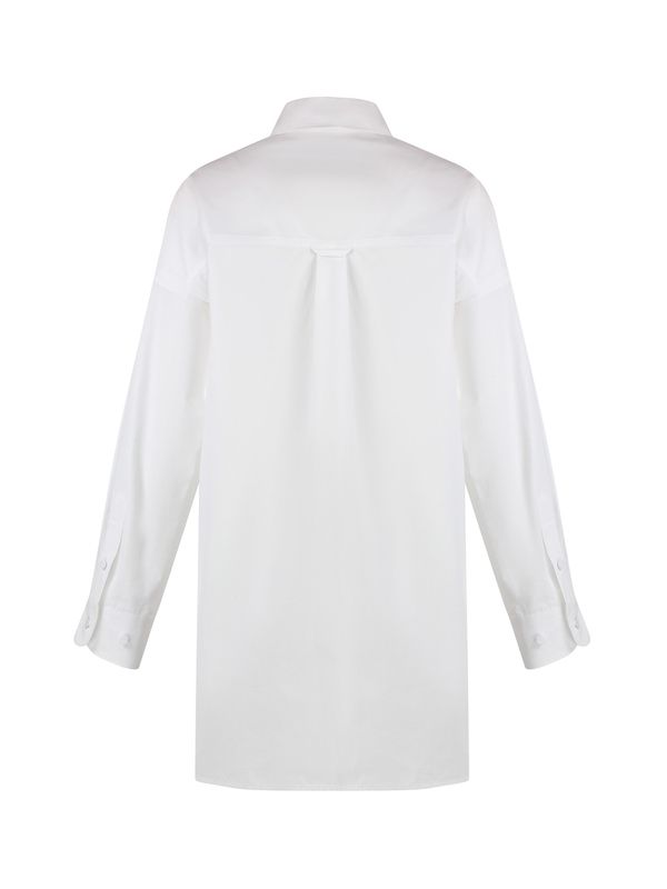 Collar Logo Cotton Shirt