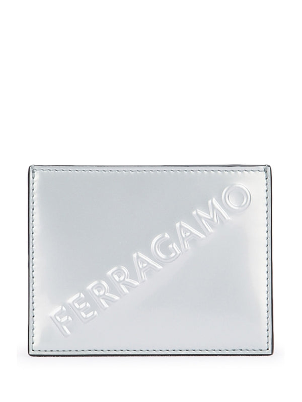 Metallic Leather Card Wallet