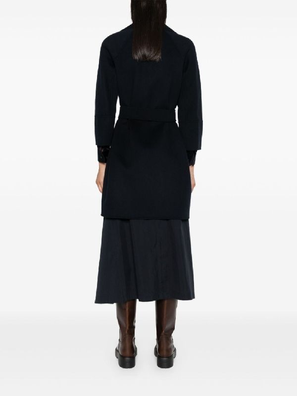 Arona Tie Wool Wrap Coat