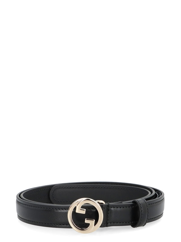 Blondie GG Buckle Leather Belt