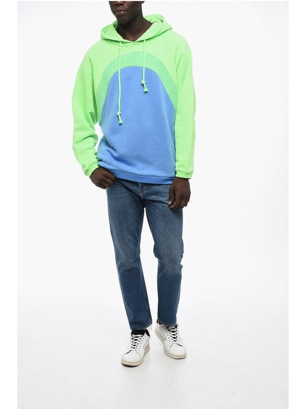 Two-Tone Brushed Cotton Hoodie