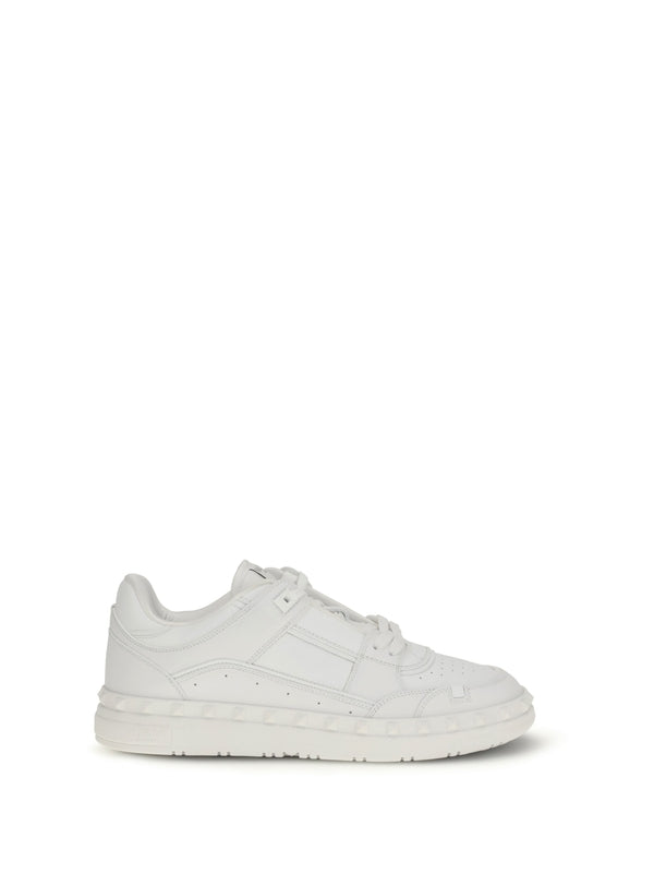 Valentino White Low Top Sneakers