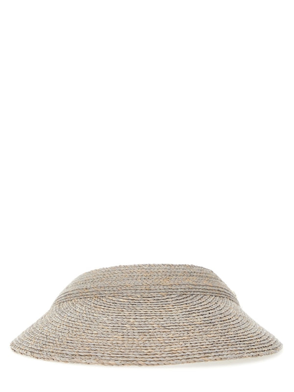 Kirsten Raffia Visor Hat