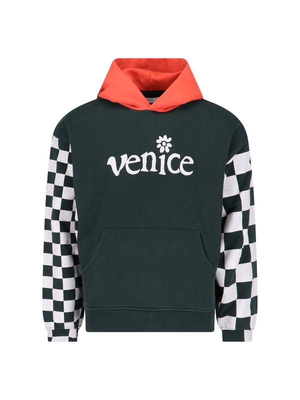 Checkered Sleeve Venice Hoodie