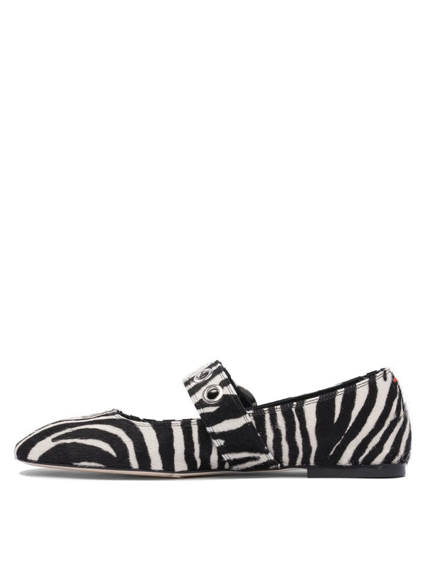 Aeyde Black White Flat Shoes