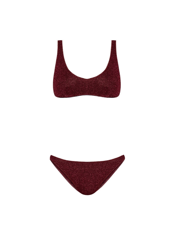 Oseree Burgundy Beachwear