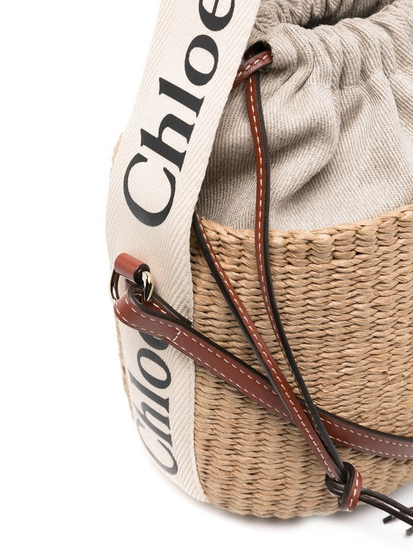 Woody Basket Small Bucket Bag