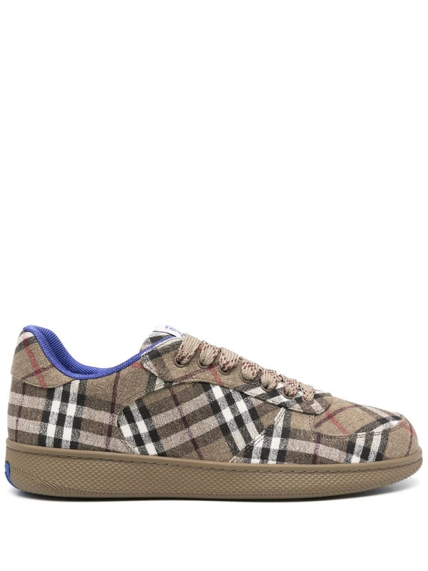 Terrace Check Pattern Low-Top Sneakers