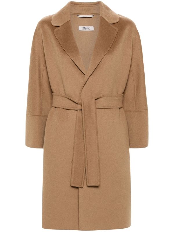 Arona Tie Wool Wrap Coat