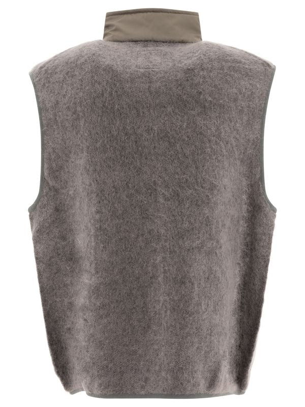 Zip-Up Mohair Vest