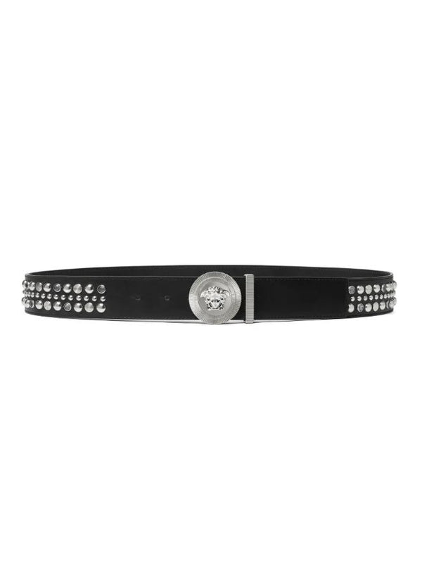Versace Black Leather Belts