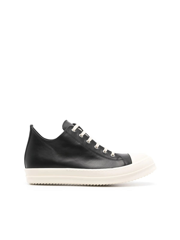Rick Owens Black Low Top Sneakers