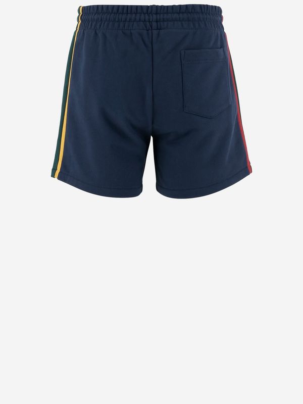 Side Color Block Cotton Shorts