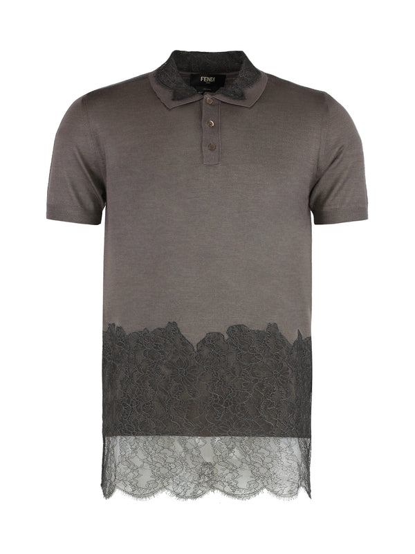 Fendi Grey Polo Shirts