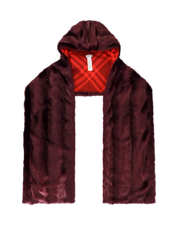 Fake Fur Hooded Muffler