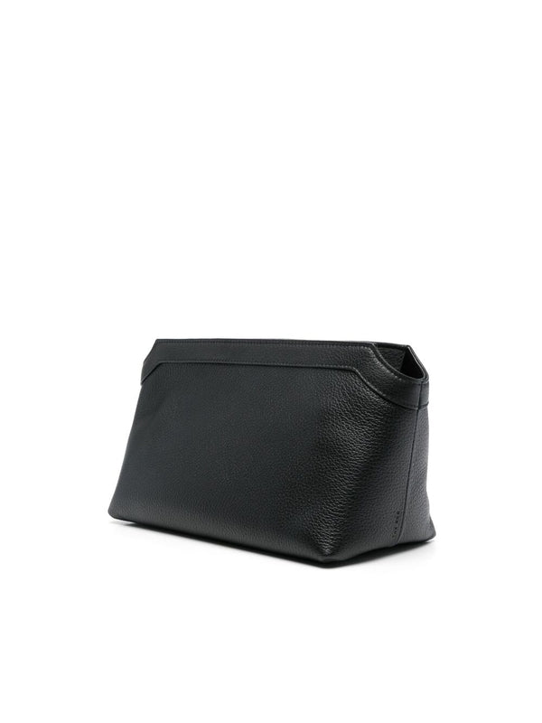 Terrasse Grain Leather Clutch
  Bag